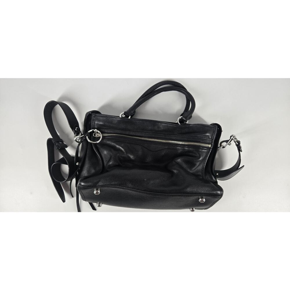 Rebecca Minkoff Bedford Zip Leather Satchel Bag Double Top Handles Crossbody - Picture 4 of 7